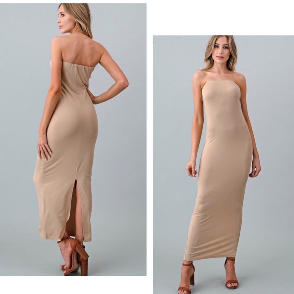 ☕️Latte Sleeveless Maxi Dress🌟
